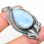 Owhyee Opal Handmade 925 Sterling Silver Jewelry Pendant 2.76 v9u08