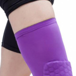 P&otilde;lvekompressioonvarrukas P&otilde;lvekaitsmete jalavarrukas korvpalli, v&otilde;rkpalli ja t&otilde;stmise jaoks Purple long knee pads-S