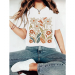 YYFS Naiste moe vabaaja suve kevadlillemustriga l&uuml;hikeste varrukatega pluusid ja s&auml;rgid S