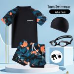 Poiste Kiiresti Kuivav Kaheosaline Ujumiskost&uuml;&uuml;m - Lastele ja Teismelistele 160 for 90-130 Jin