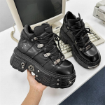 Moodne trend veduristiilis isa kingad 2025 uued platvormkingad raskemetalli trend punk saapad 561203-J 38