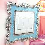 HS Kodu L&uuml;litikate Ruudukujuline L&uuml;liti Seinalambi Pesa Kleebised Toa Kaunistus MIT valge