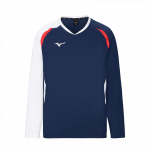 Mizuno Hingav Kiirkuiv Pullover Pikkade Varrukatega Sulgpalli S&auml;rk Unisex Topid Sinine Punane Valge C2CA43Z128 M