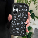 V&auml;rvitud muster Big Wave Edge pehme silikoon materjal Macaron telefoni &uuml;mbris p&otilde;rutuskindel kaitsev kummist &uuml;mbris OPPO Reno Realme jaoks OPPO A17K roosa