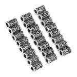 24 tk Juuste Habeme Helmed Sulamist Unikaalsed Mustrid Vintage Juuste Punumise Helmed Dreadlockside Aksessuaarid antiikne h&otilde;bedane v&auml;rv