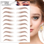 6D Hair-Like Authentic Eyebrows Grooming Shaping Brow Shaper Makeup Brow sticker one size