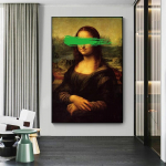 Leonardo da Vinci Mona Lisa Reproduktsioon Kuulus &otilde;limaal l&otilde;uendil Kunstiplakatid ja v&auml;ljatr&uuml;kid Elutoa seinapilt 20x30cm