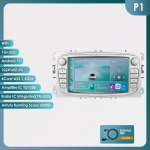 HIZPO Fordi/Focusi/S-Maxi/Mondeo 9/GalaxyC-Maxi jaoks Autoraadio Multimeedia Video M&auml;ngija Navigatsioon GPS Intelligentne Android 13 ILMA DVD-ta 2din 2 din 2.5D USB S P1 4Core 1G 32G