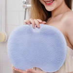 Back Scrubbing Pad for Feet in Shower with Space Saving Design And Suction Cups roosa