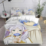 3D-prinditud anime Frieren Wiki tr&uuml;kitud voodipesukomplekt Tekikate Padjap&uuml;&uuml;r Voodipesu komplekt Voodipesu Leht Tekikate T&auml;is Suur Queen Suur King Suurus US Twin 173x218cm
