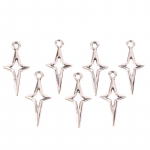 40 tk 23X10mm antiikh&otilde;bedast v&auml;rvi ažuurne t&auml;he amulett ehete valmistamiseks DIY tarvikud