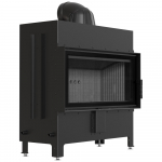 Steel fireplace KRATKI LUCY 16 kW &Oslash; 200 black thermotec
