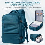 Veekindel reisiseljakott v&auml;listingimustes matkamise seljakott meestele, naistele, Ryanair 40x20x25 seljakott, salongi k&auml;ekott Executive s&uuml;learvuti kott