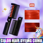 Foldable Hair Color Comb for Adults Temporary Hair Styling Tool Halloween Cosplay Party Supplies Easy to Use Washable Hair Dye Comb One Size