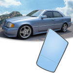 Mercedes-Benz E320 S600 C220 esipoolne vasakpoolne soojendusega peegliklaas koos alusplaadiga