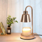 HOMZY Elektriline K&uuml;&uuml;nlasulatamise Laualamp Retro K&uuml;&uuml;nlak&uuml;tte Lamp Ohutu K&uuml;&uuml;nlasulatamise Soojendi Valgus Dimmerl&uuml;liti Magamistoa Kaunistuseks Gold&US Plug