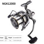 Suur P&ouml;&ouml;rlev Kalap&uuml;&uuml;gipool 8000-14000 9000 10000 12000 Maksimaalne Pidur 20KG Mererull Vaba Liin Soolane Vesi Mage Vesi Kala Pesca