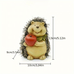 3 tk Keraamilised Siili Figuurid, K&auml;sitsi Valmistatud Aia Dekoratsioon, Ei Vaja Elektrit, V&auml;lis-/Siseruumide Dekoratiivsed Aktsendid Cute