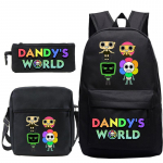 Dandy maailm tr&uuml;kitud mood laste pliiatsikott messenger kott kolmeosaline komplekt alg- ja keskkooli koolikott No Specifications