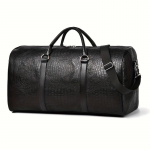 Vintage krokodillimustriga duffel-kott | Retro stiil | Suur mahutavus | | Must ja tume pruun | Mitmek&uuml;lgne reisikott &otilde;larihmaga must
