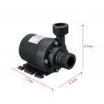 19W Mini &uuml;livaikne veepump DC 12V Lift 5M harjadeta mootor sukelveepump ABS