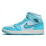 Air Jordan 1 Mid SE J&auml;&auml;sinised Naiste Tossud Must Valge Tume Pulbrisinine DV1302-400 38.5