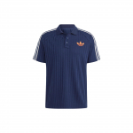Adidas Originals SS23 Adicolor 70ndate Retro Seeria KolmeTriibu V&auml;rviploki Logoga Polo S&auml;rk Meeste &Uuml;laosad Tumesinine IP6975 XXL