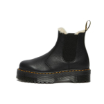 dr. Martens 2976 kunstkarusnahaga vooderdatud platvorm-Chelsea saapad Must Unisex tossud 25635001 37 black