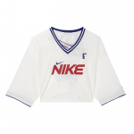 Nike V-kaelusega kampsun Vabaaja l&uuml;hikeste varrukatega T-s&auml;rk Naiste topid Valge HF6288-133 XL