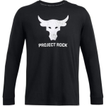 Under Armour Project Rock Graafilise Prindiga Treeningpikkade Varrukatega T-s&auml;rk Meeste pealisr&otilde;ivad Must 1374847-003 XL