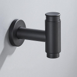 Must 304 roostevaba terase kraan pesumasinale seinale paigaldatav r&otilde;du moppide pesukausi kraan vajutusl&uuml;liti &uuml;he k&uuml;lma vee kraan