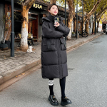 S&uuml;gistalvine paks soe Parka Naiste vabaaja &uuml;hev&auml;rviline suur tasku lahtine pika kapuutsiga joped V&auml;lisr&otilde;ivad XL must