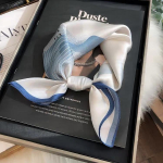 Uus 100% naturaalsest siidist ruudukujuline sall naistele Moodne rannapashmina Bufanda Folral Naiste sallid Echarpe Real Silk 53x53cm