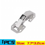 90-kraadine terasest kapi hinged puurimata auk H&uuml;drauliline puhver hinged k&ouml;&ouml;gikapi kapi hinged m&ouml;&ouml;bli riistvara 1PCS