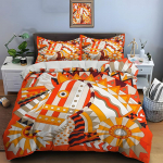 Retro Hobune Tekikott Rakmete Kunstiprint Voodipesukomplekt 2 Padjap&uuml;&uuml;ri T&auml;iskasvanute ja Laste Voodipesukomplekt Luksuslikud Kingitused Tekikotikomplekt EU Single 135x200cm