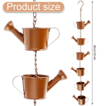 240cm Metallist Vihmakett Rippuvate Lindude/Veekeetjaga Dekoratiivne Vihmakoguja Kodu V&auml;lis Aia Renni Katuse Vihmaveetoru T&ouml;&ouml;riist Uus