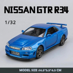 Wild Speed 1/24 Nissan Skyline GT-R R34 Sulamist Automaal 1/32 JDM Kollektsiooni Miniatuur S&otilde;iduk Diecast M&auml;nguasi Poisi Kodu Kaunistus