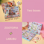 Zootopia/lafufu &uuml;llatuskarp, Sisaldab 40 erinevat mudelit, Halloweeni dekoratsioonid, J&otilde;ulukingitused lastele, t&auml;iskasvanutele ja teismelistele 80 holes-Zootopia+labubu