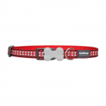 Collier r&eacute;fl&eacute;chissant pour chien - Red Dingo - Pedro Rd - Rouge - Moyen - Collier punane