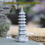 Retro vaatetorn Hiina torni laternad minipagood Hiina Zeni mini Fengshui minikuju liivakivist koduaia sisekujundus