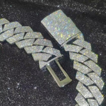 Paks Tugev 15mm Kaks Rida K&uuml;&uuml;nisega Kinnitus Kuuba L&uuml;lidega Kett Iced Out Hip Hop Valge/18k Kullatud Kaelakee Ehted Naistele Meestele Kingitused 20inch Necklace