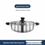 Paksustatud roostevabast terasest induktsioonpliit ja kuum pott