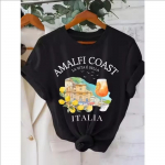 Esteetiline Amalfi ranniku T-s&auml;rk Itaalia Sidrunite s&auml;rk Harajuku Itaalia Spritz s&auml;rgid Ranna esteetilised riided Trendikas Y2k topp XXXXXL mitmev&auml;rviline
