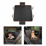 for Back Seat, Waterproof dogs and cats Mat Car Truck SUVs Orange Edge A