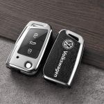 VOLKSWAGENi jaoks Tsingisulam+Nahast Auto Kaugjuhtimispuldi Katta Kaitsekate Kest VW Volkswagen Polo Golf 7 MK7 Tiguan MK2 Accesso jaoks