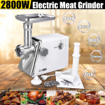 220V-240V 2800W 15x34x33cm Multifunktsionaalne elektriline hakklihamasin vorstimasin hakklihamasin k&ouml;&ouml;gitarvik Kolm hakkimiss&otilde;ela valge