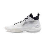 Li Ning YuShuai 18 Cushioning Slip Resistant Abrasion Resistant Support Rebound Mid top Basketball Shoes Men's White ABAU009-3 41