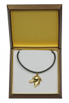 Italian Greyhound, Italian Sighthound - Dog necklace in gift box, gold-plated pendant for dog fan, striking jewellery by Art-Dog