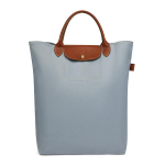 Longchamp Le Pliage Original Seeria Logo N&ouml;&ouml;pkinnitusega Taaskasutatud Pol&uuml;amiidist K&auml;sikott Naiste kott Helehall 10168089P80 Basic Set (Bag)