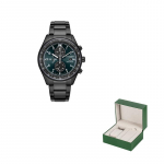 CITIZEN Ecology Drive Kollektsioon Valgusj&otilde;ul t&ouml;&ouml;tav Kvartsmehhanism Roostevabast Terasest Rihmaga K&auml;ekell Unisex CA0775-87X Green Dial CA0775-87X